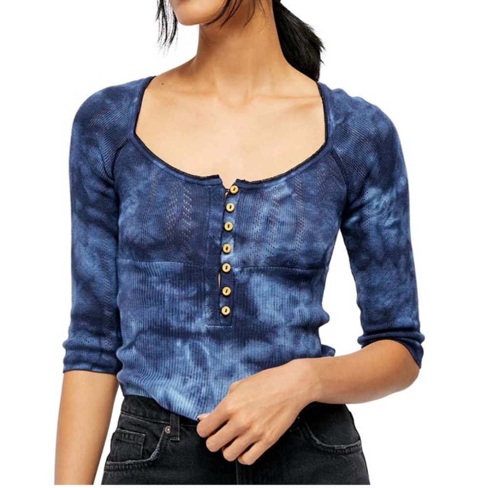 Free People Rory Henley Tie Dye Shirt